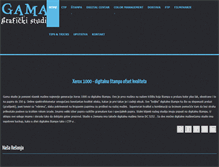 Tablet Screenshot of gamastudio.rs